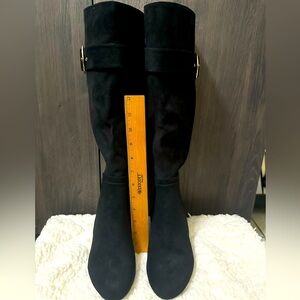 Bella Vita Black Suede Tall Boots